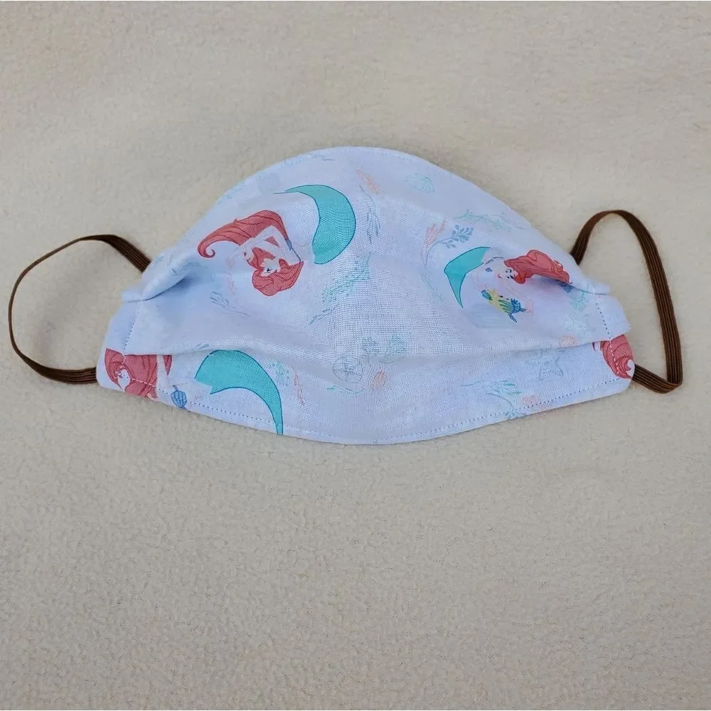 Handmade Disney Little Mermaid adult face mask